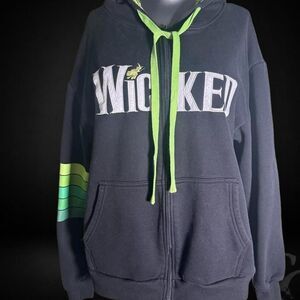 Broadway Women's Black and Navy Hoodie